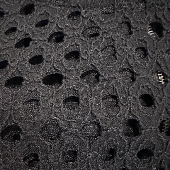 BCBG Max Azria Women’s Black Mesh Long Sleeve Dress, Size XS - Fit and Flare - Picture 6 of 8